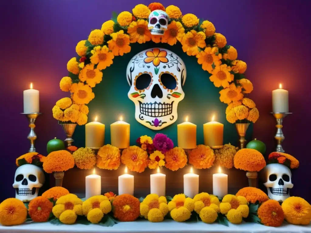 Altar vibrante Festival de los Muertos México