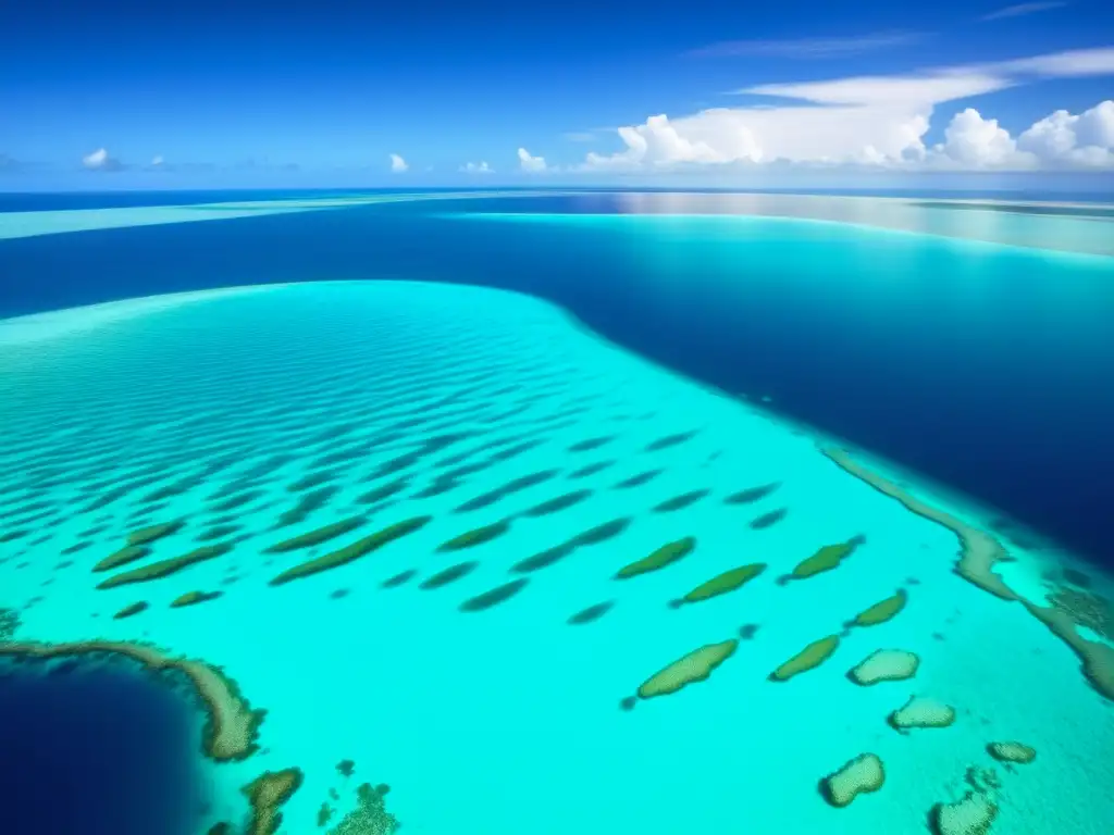 Festival de la Lluvia en Kiribati: Coral, peces y paisaje tropical en una imagen cautivadora