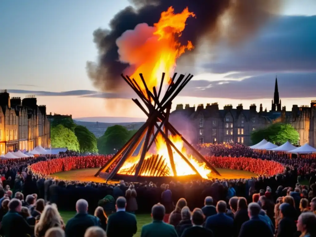 Tradiciones celtas en el Beltane Fire Festival de Edimburgo: una imagen mística y cautivadora de antiguas celebraciones