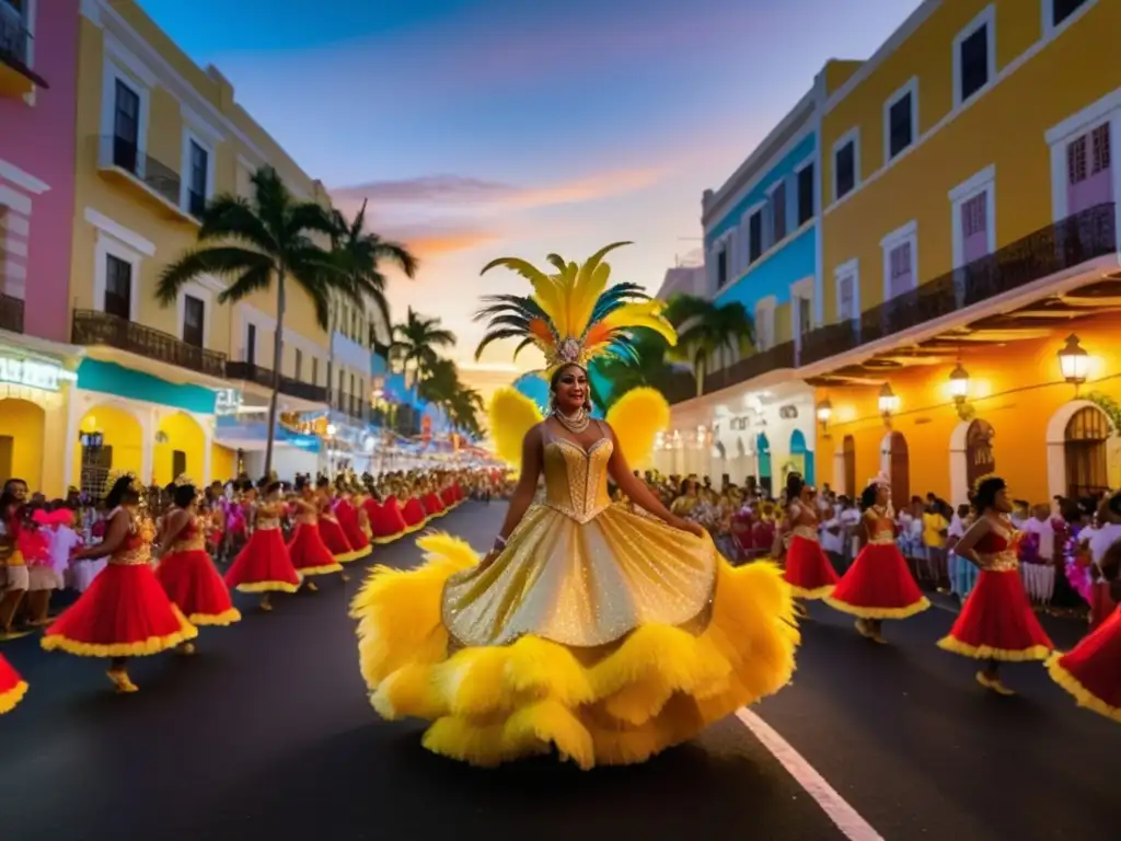 Festivales tradicionales en Ponce, Puerto Rico: Carnaval vibrante con coloridos desfiles y danzas en trajes elaborados