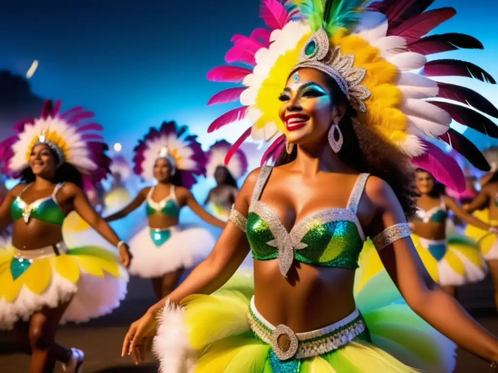 Fotografía vibrante de Carnaval de Río de Janeiro, Brasil