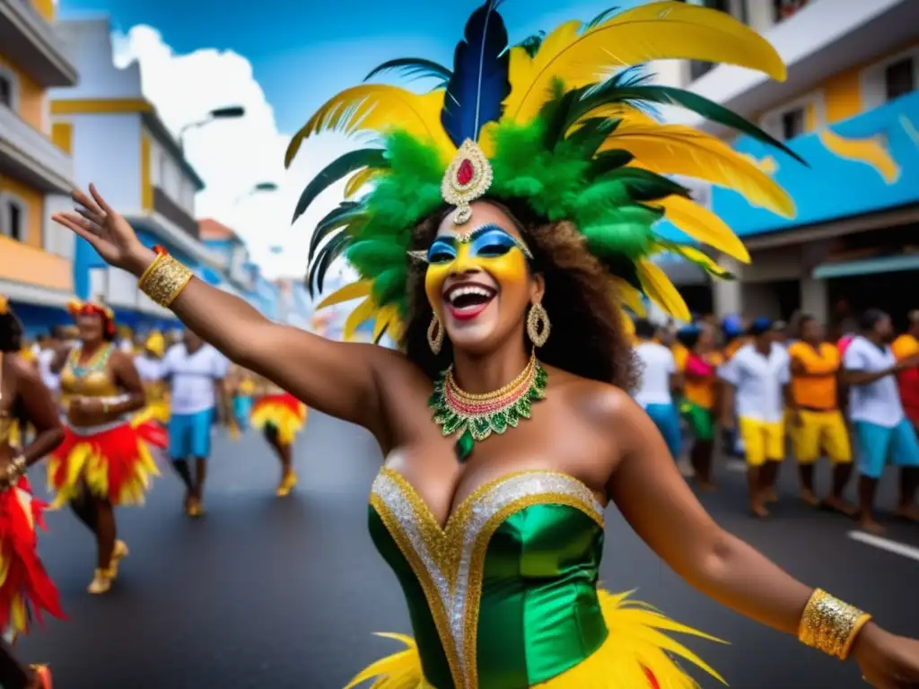 Carnaval de Río de Janeiro: Escena vibrante y festiva en las calles de Brasil