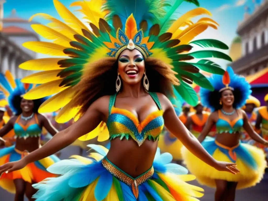 Festival vibrante en Río de Janeiro: samba, plumas y alegría - Festivales tradicionales de Brasil y la cachaça