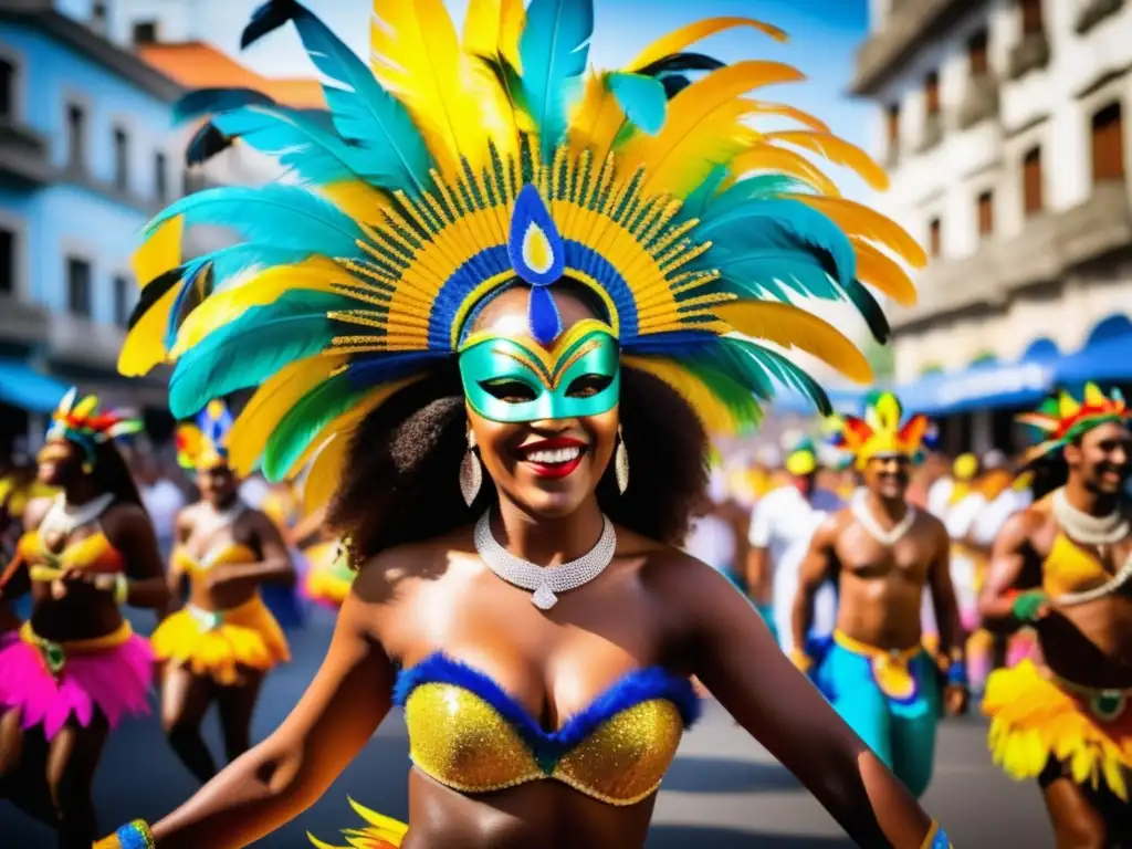 Carnaval de Río: vibrante imagen de las calles bulliciosas de Río de Janeiro durante el festivo Carnaval