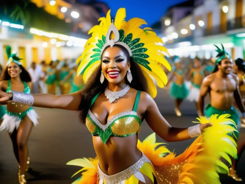 Guía completa del Carnaval de Río: una imagen vibrante y etérea que captura la esencia festiva y artística del carnaval en Río de Janeiro