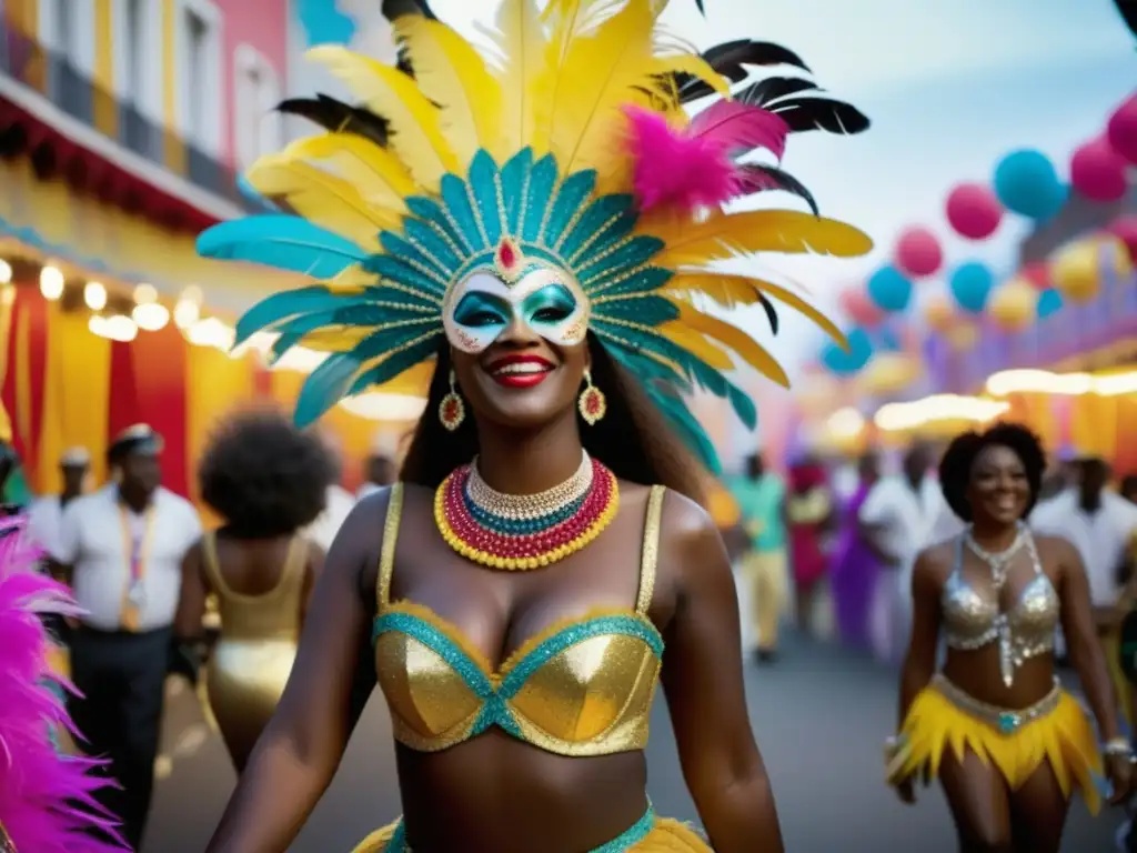 Escena vibrante de carnaval: historia y evolución de los trajes de carnaval