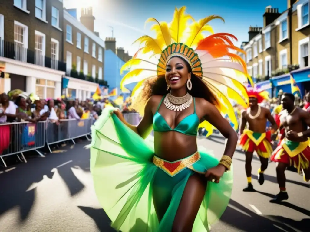 Festivales tradicionales en Londres: Vibrante escena callejera del Carnaval de Notting Hill en Londres