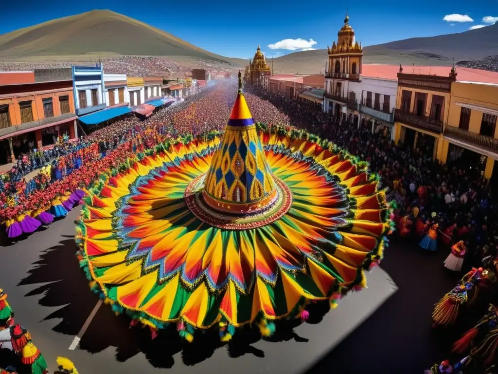 Tradiciones del Carnaval de Oruro en Bolivia: danzas vibrantes, trajes tradicionales, música y alegría en las calles