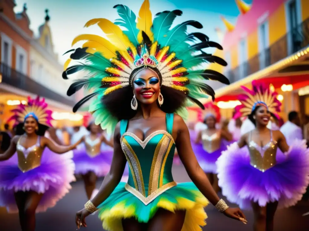 Vibrante carnaval: danzas, colores, energía