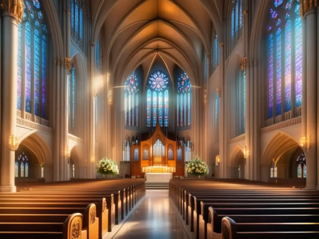 Catedral iluminada por el sol, detalles arquitectónicos, tradiciones festivas alrededor del mundo