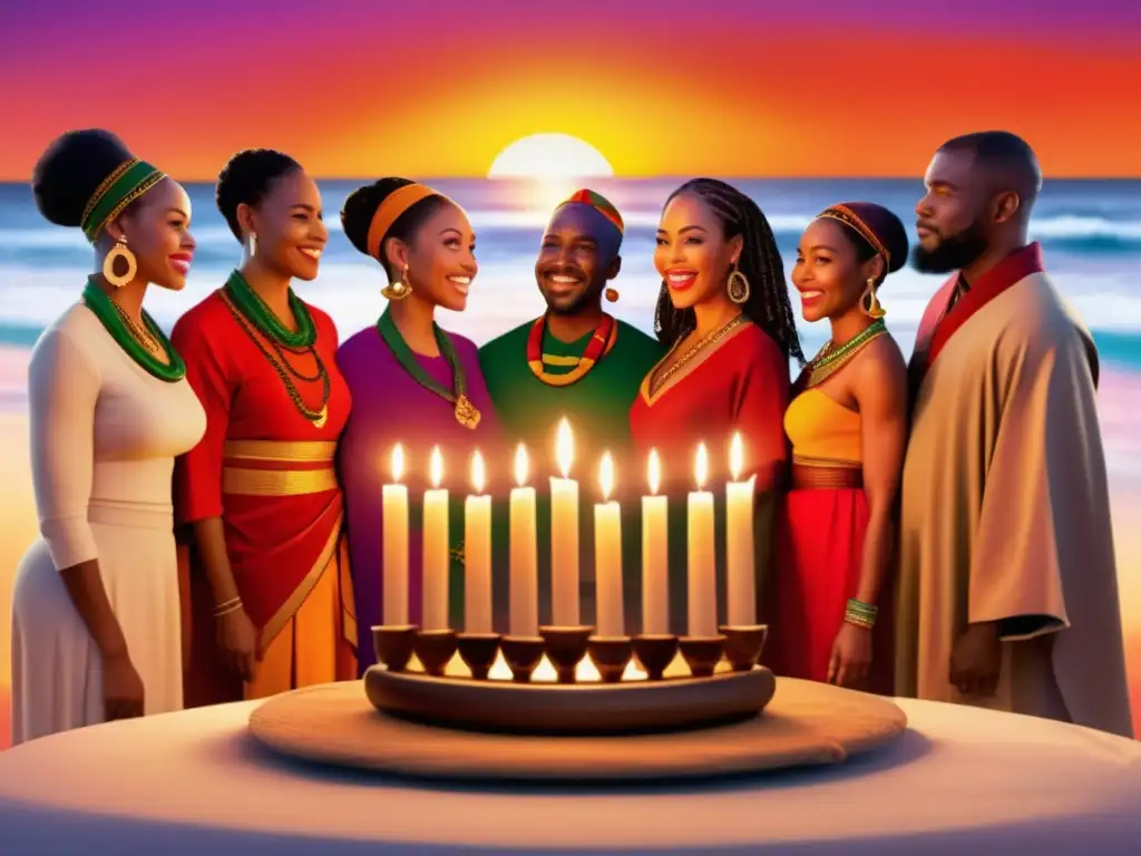 Festividad Kwanzaa: raíces africanas - Espíritu de unidad y celebración en una imagen deslumbrante