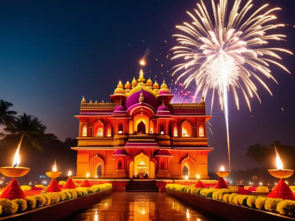 Descubre la historia y tradiciones del Diwali en una imagen deslumbrante del festival de luces en India