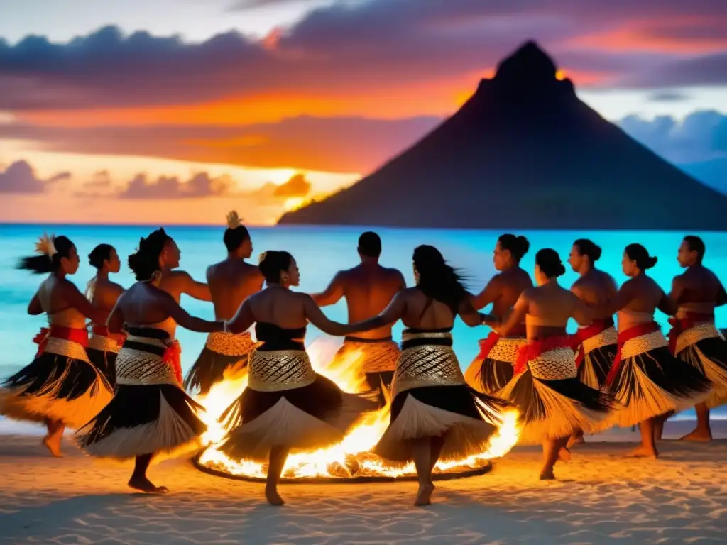 Celebraciones tradicionales Festival de la Danza del Fuego en Samoa