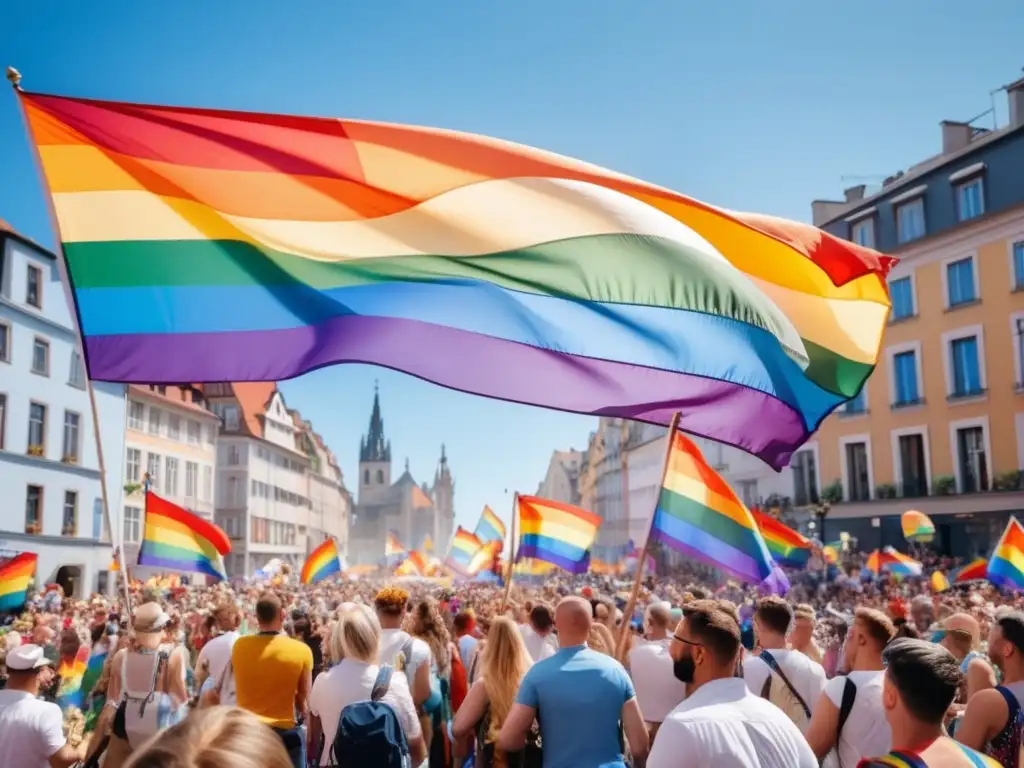 Desfile vibrante de orgullo LGBTQ+ en Europa - Festivales de diversidad y amor