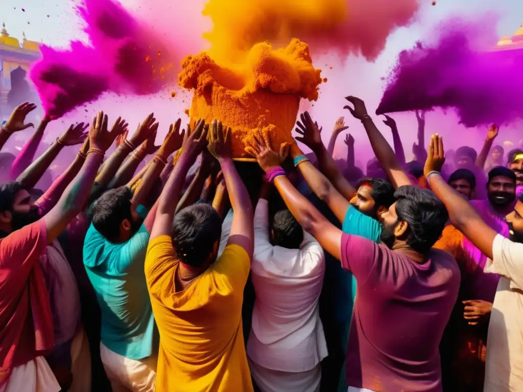 Festival El Holi en India: Caos alegre y vibrante, festivales subculturales internacionales