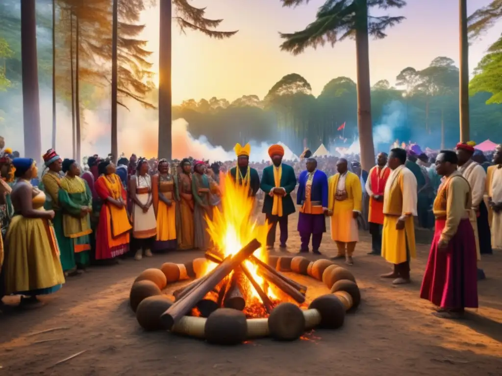 Festivales subculturales en bosque encantador