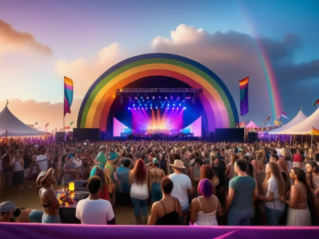 Escena vibrante festival LGBTQ+: Importancia del arte y música en festivales LGBTQ+