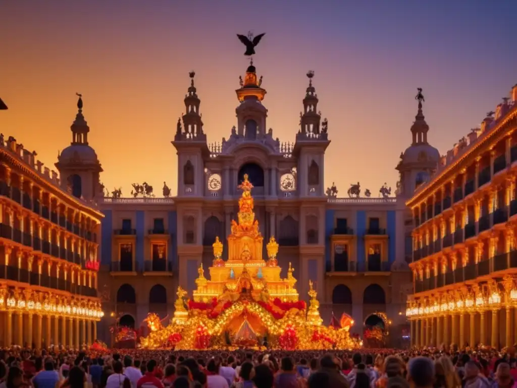 Escena mágica de Las Fallas de Valencia: festivales tradicionales de todo el mundo