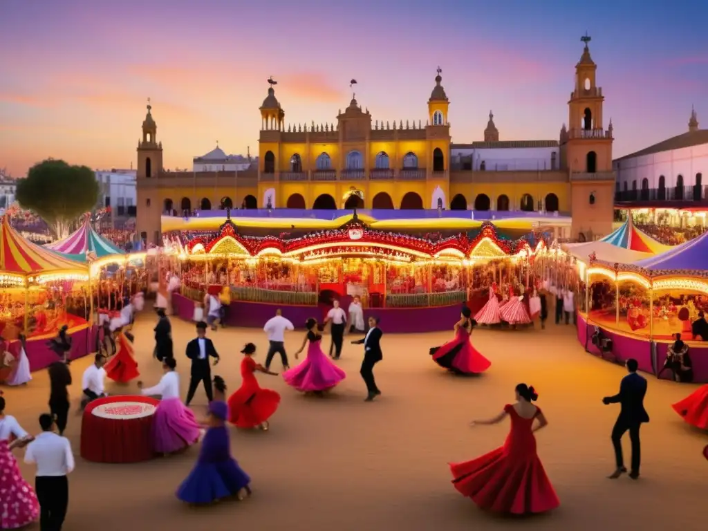 Feria de Abril en Sevilla: una imagen realista que muestra la esencia de esta tradición