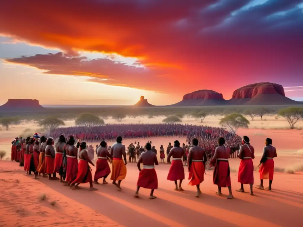 Festival tradicional aborígen australiano: danza, desierto y arte ancestral