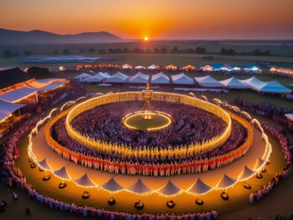 Foto: Festival con drones - Energía y color en la danza tradicional