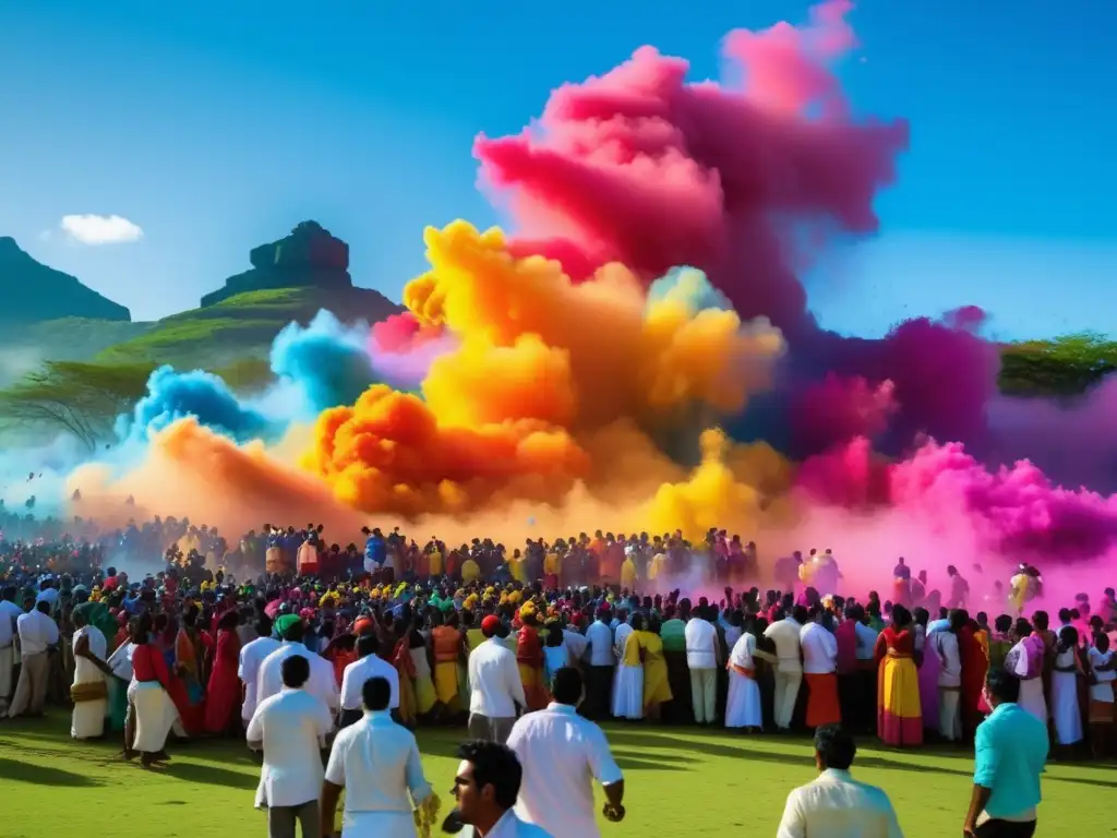 Tradiciones del Festival de los Colores en Mauricio: una vibrante celebración llena de colores y alegría