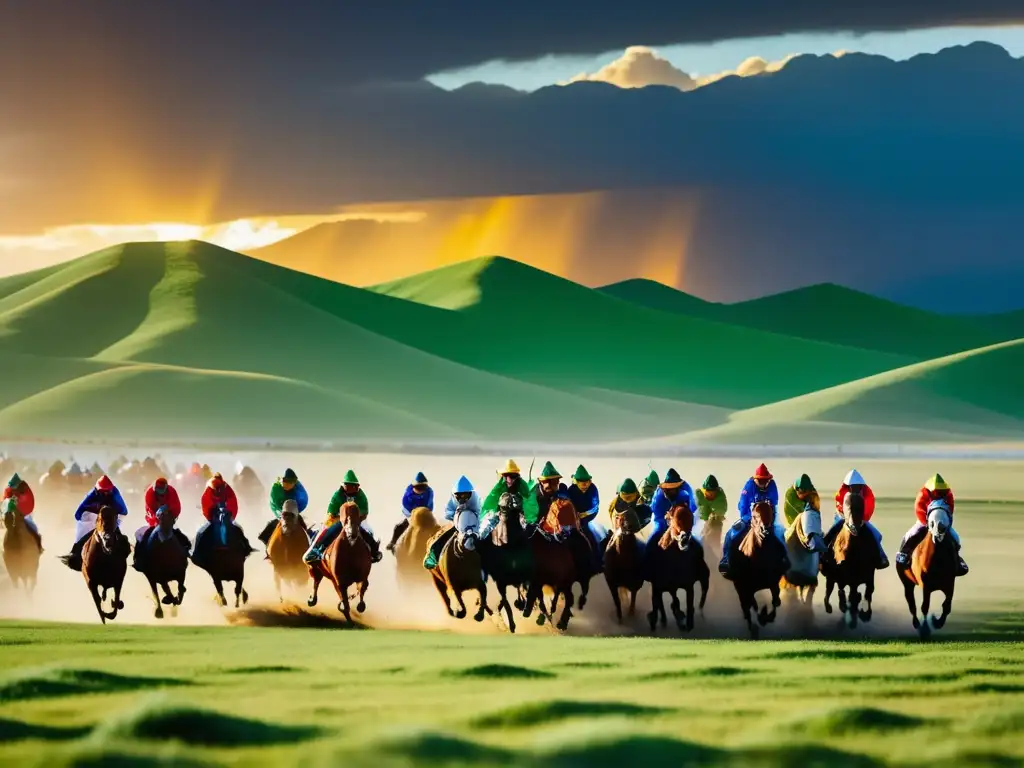 Festival Carreras Caballos Mongolia: emoción y tradición en la imagen hipnótica del festival de carreras de caballos