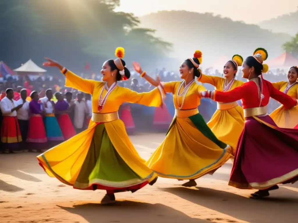 Fotografía en festivales tradicionales: danza, color, música y tradición en una imagen cautivadora