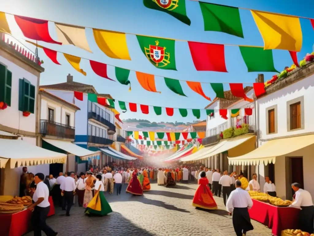 Escena festival tradicional en Portugal: Significado de los bordados tradicionales en Portugal