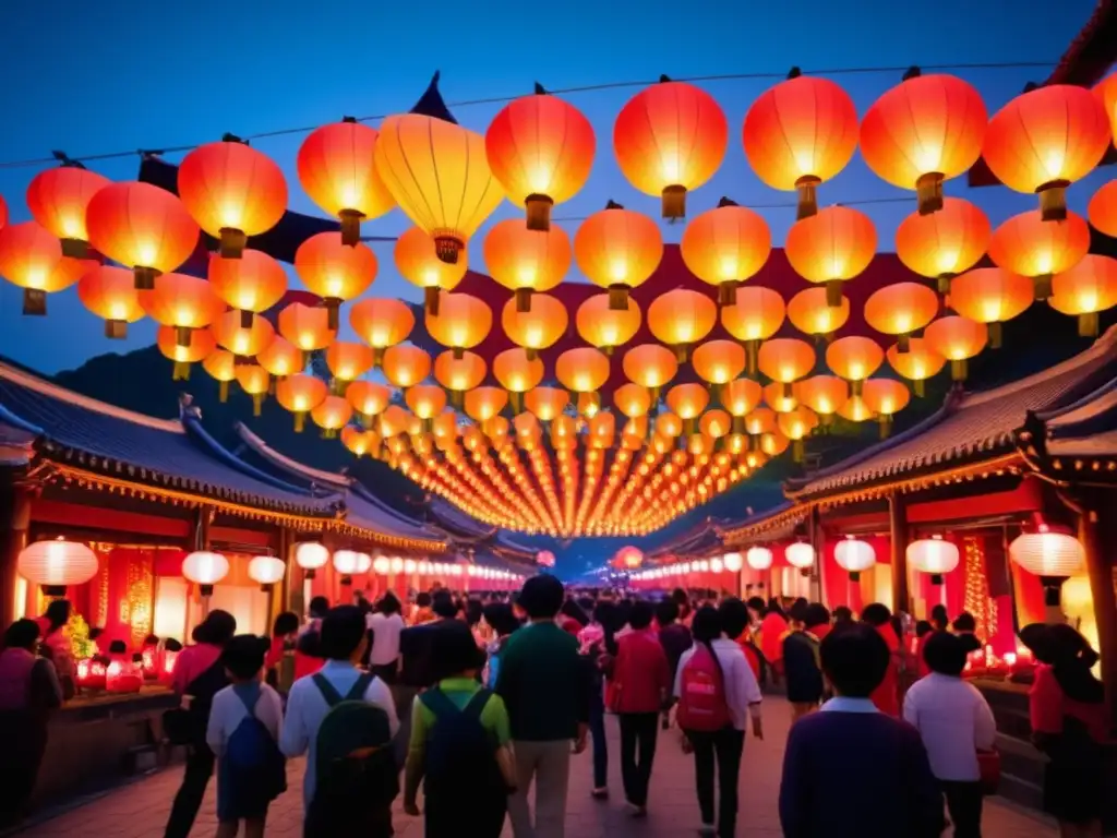 Festival de los Faroles en Taiwan: escena impresionante que muestra la importancia cultural y la belleza de los festivales tradicionales en Taiwan