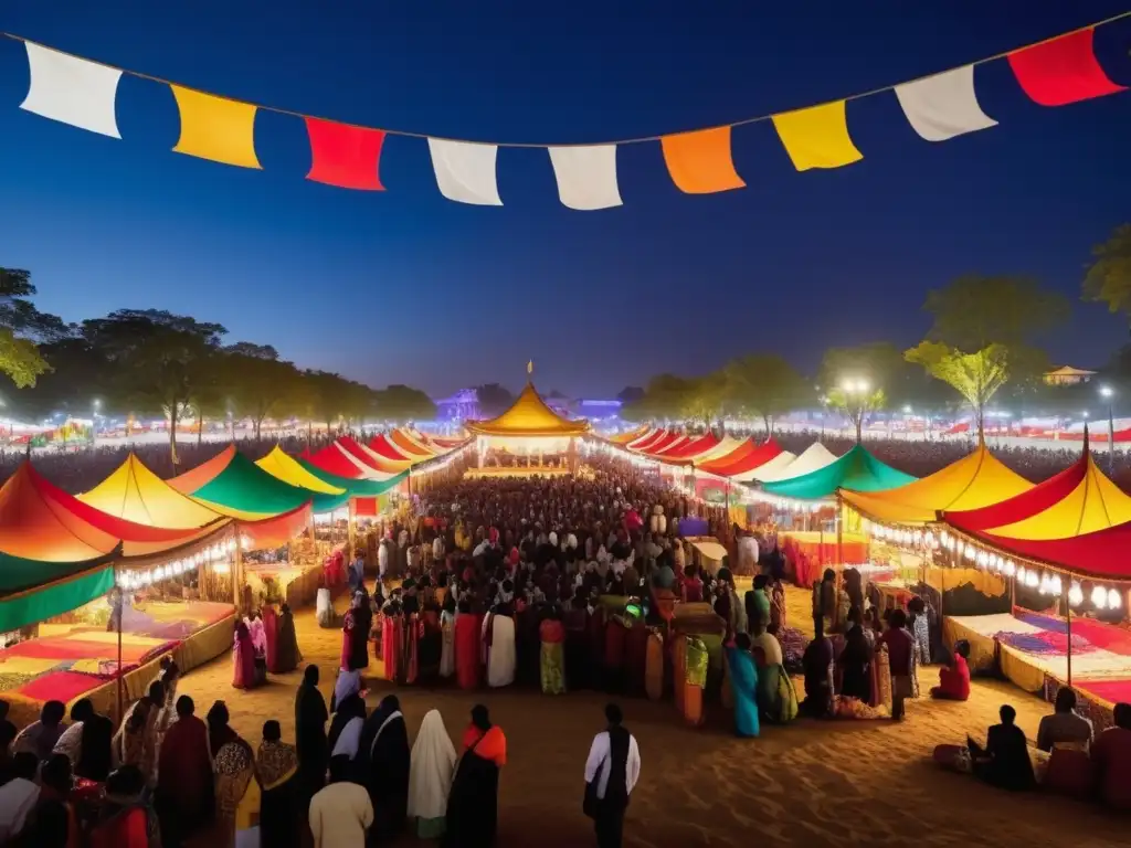 Festival intercultural tradicional bajo la luna: fusión de culturas, arte, música y gastronomía