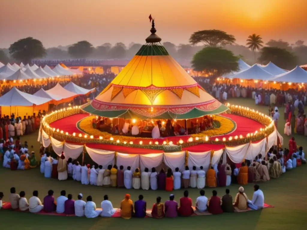 Festival tradicional en India: belleza etérea, danza, música, devoción y patrimonio cultural