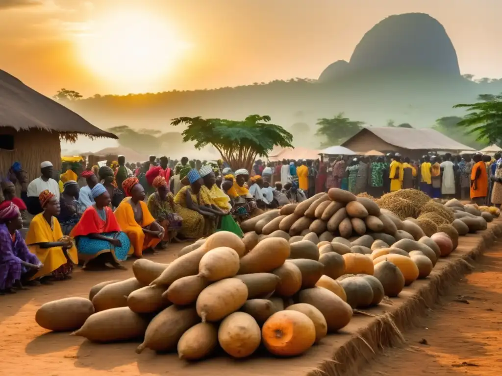 Celebración cosecha de Yam en Nigeria