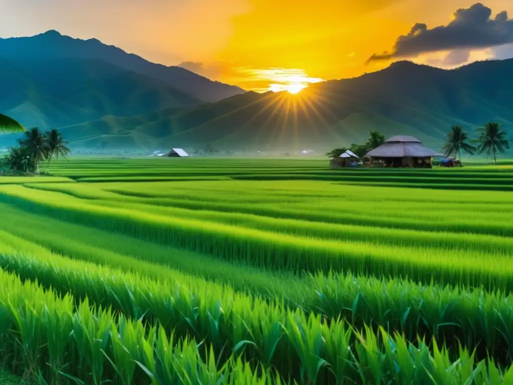 Celebraciones de la cosecha en Filipinas: una imagen etérea que captura la esencia, colores vibrantes, comida tradicional y ambiente festivo