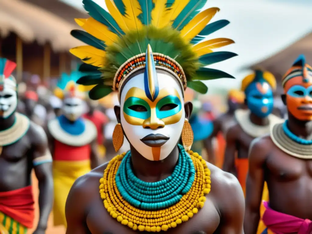 Festival de la Máscara en Benin: Deslumbrante desfile de máscaras tribales y festivales tradicionales emergentes en África