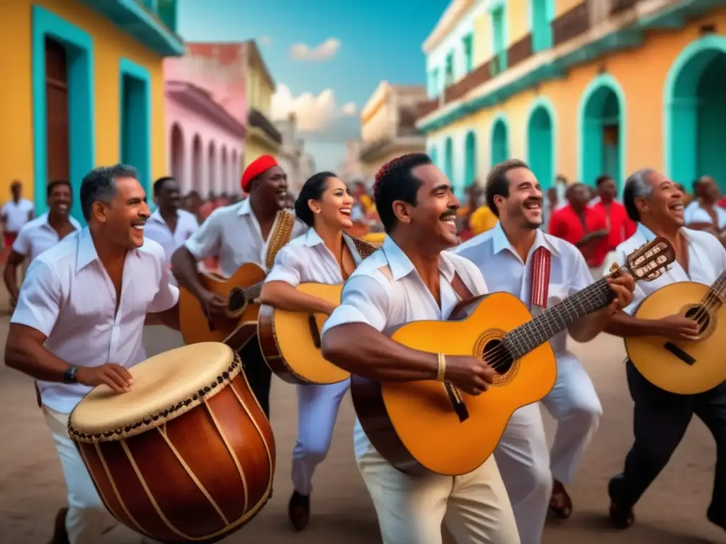 Celebración musical en el Festival de la Trova en Cuba