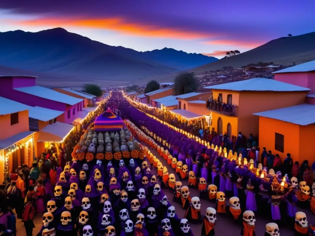 Festival de las Calaveras en Bolivia: una imagen cautivadora que fusiona historia, tradiciones indígenas y colores vibrantes