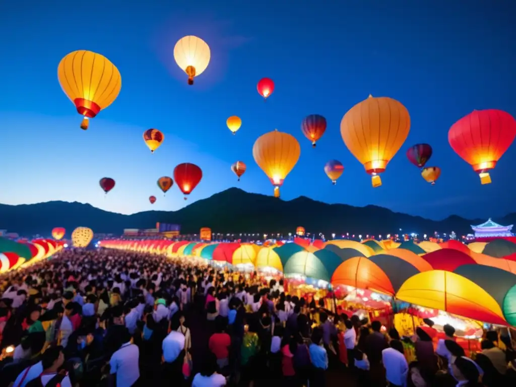 Festival globos papel Taiwán: Espectáculo vibrante del Festival de Faroles de Papel en Taiwán