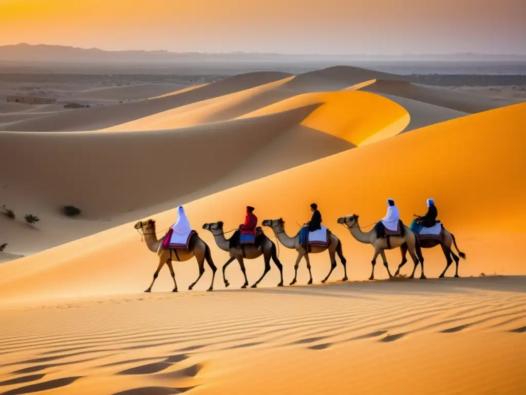 Festival Dromedarios Túnez: belleza etérea del desierto, majestuosos camellos adornados, anticipación y emoción en festival único