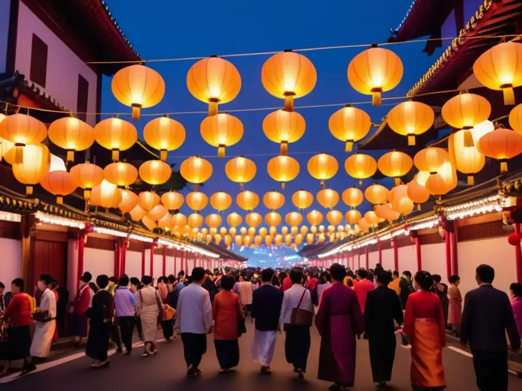 Festival Faroles Taiwán: Calle llena de luces y tradiciones, gente, comida y arquitectura, un ambiente mágico y festivo