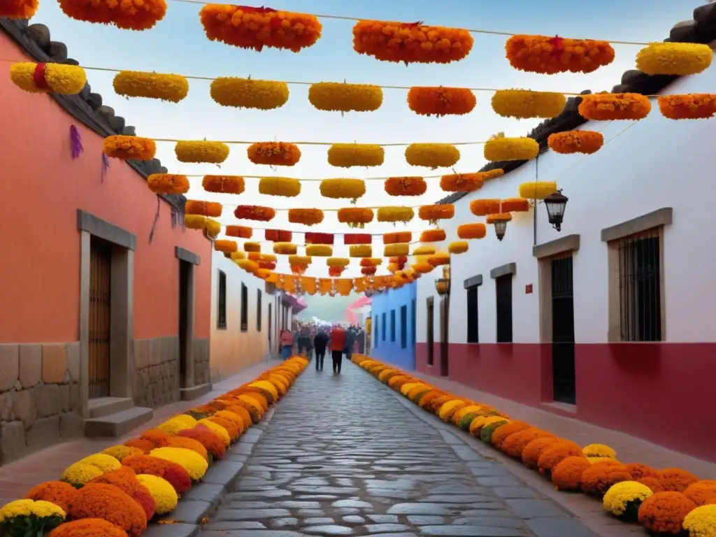 Escena mágica del vibrante Festival de los Muertos en Oaxaca, México