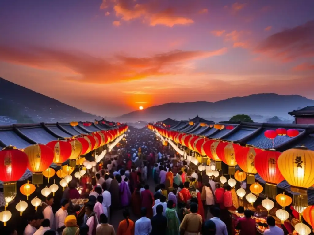 Festivales tradicionales alrededor del mundo: una imagen cautivadora que captura la esencia de la diversidad cultural y la celebración