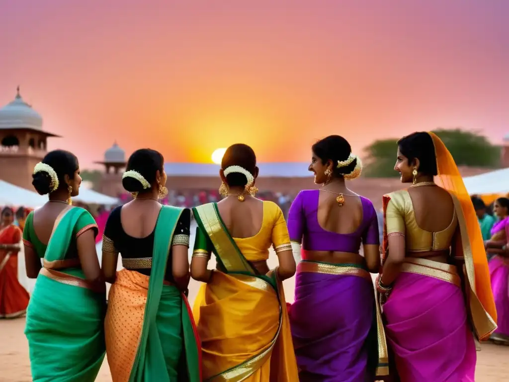 Festival femenino tradicional en Rajasthan, India - Mercado vibrante, danza, vestidos coloridos y joyería delicada