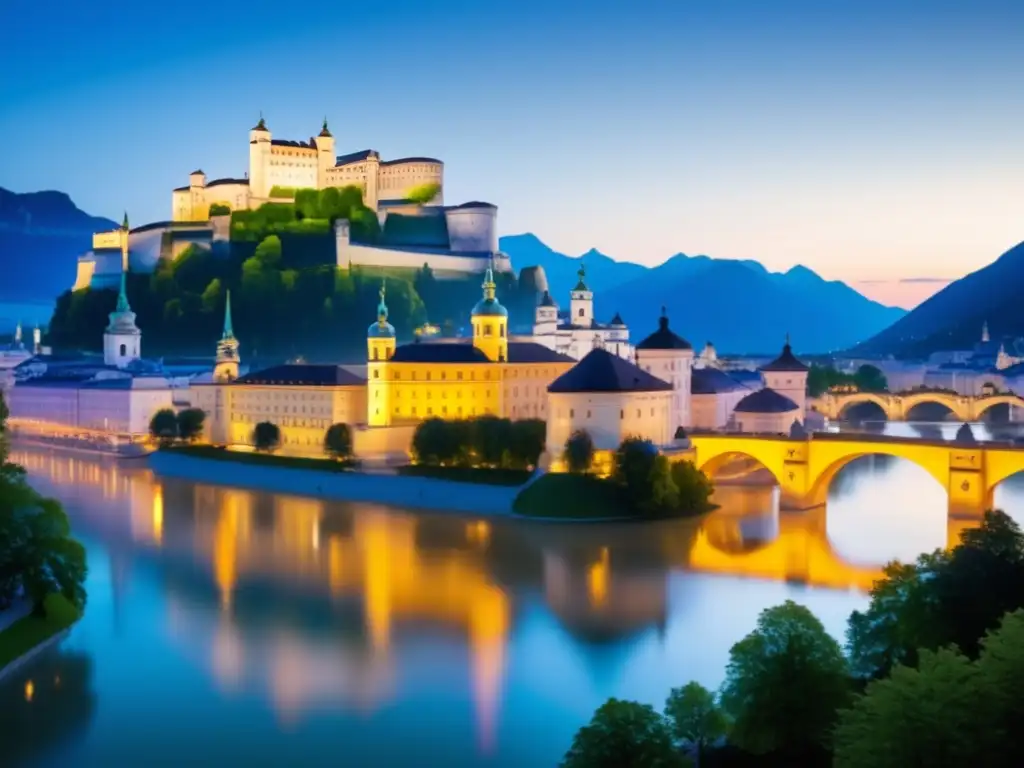 Festival de música Salzburgo tradicional: Escena mágica de la música y la belleza etérea en el Festival de Música de Salzburgo