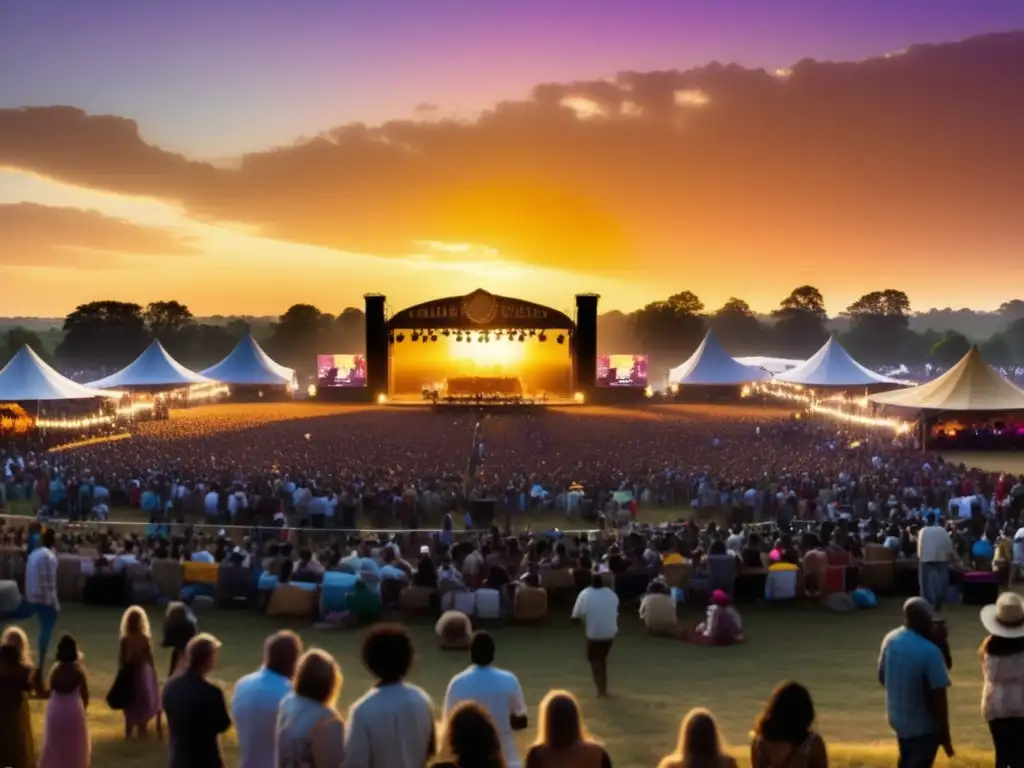 Importancia de festivales musicales internacionales en un campo de celebración multicultural