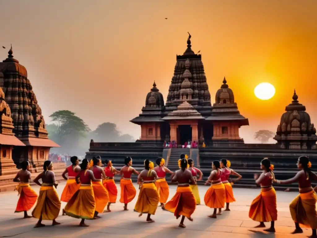 Festival tradicional en templos de India: música, danza y espiritualidad