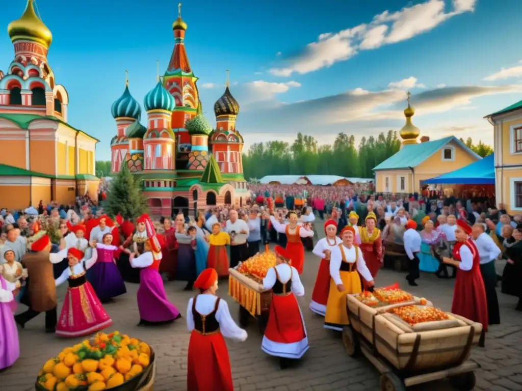 Festival de vodka tradicional en Rusia: celebración llena de color, música y tradición