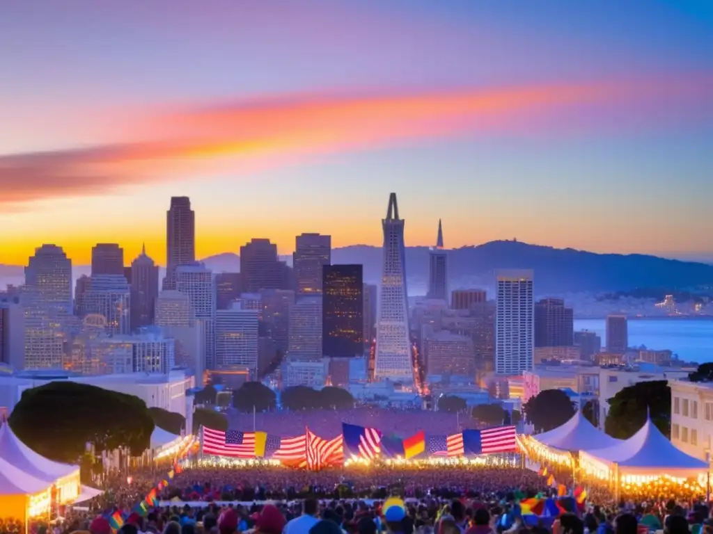 Vista panorámica del Festival del Orgullo en San Francisco: Festivales tradicionales LGBTQ+ inclusivos