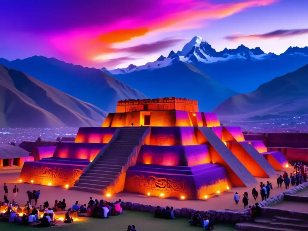 Festival del Sol en Perú: Desvanecimiento del sol y encanto en las ruinas antiguas (110 caracteres)