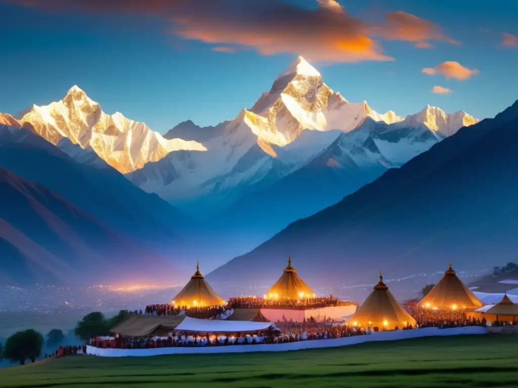 Festival de los Espíritus de Tíbet: Belleza etérea en majestuosas montañas del Himalaya